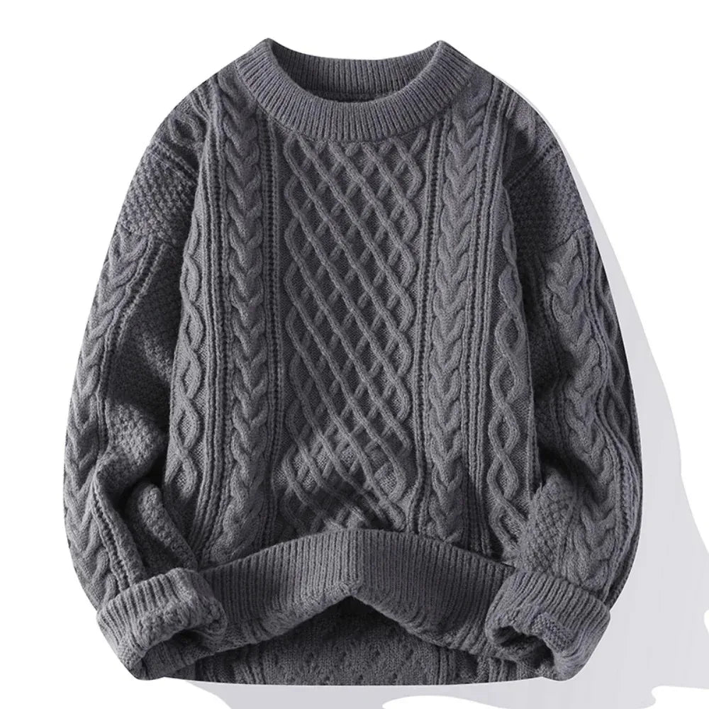 Jouluneule miesten villainen pyöreäkaula pullover syys- ja talvikauteen
