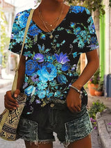 Naisten V-pääntie Retro - Tyylikäs ja mukava-Kesäasut-EmiyoSuomi