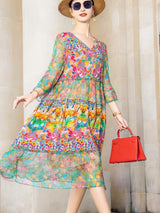 Boho Kukallinen Mekko - NAYARA™ - Style Été-Mekot-EmiyoSuomi