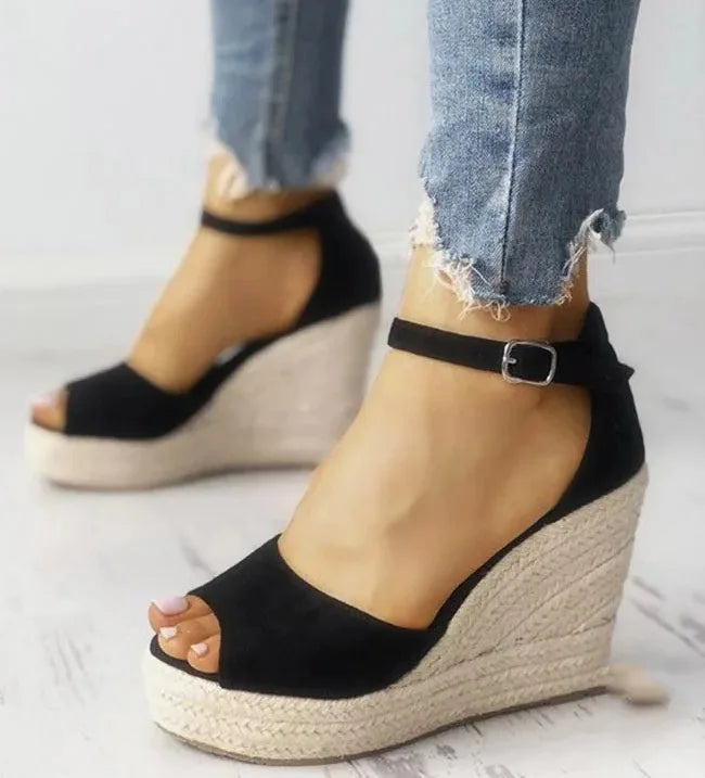 Mukavat Naisten Espadrilles Peep Toe - EmiyoSuomi