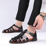 Miesten kalastussandaalit - Nahka - Hengittävä - EmiyoSuomi