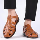 Miesten kalastussandaalit - Nahka - Hengittävä - EmiyoSuomi