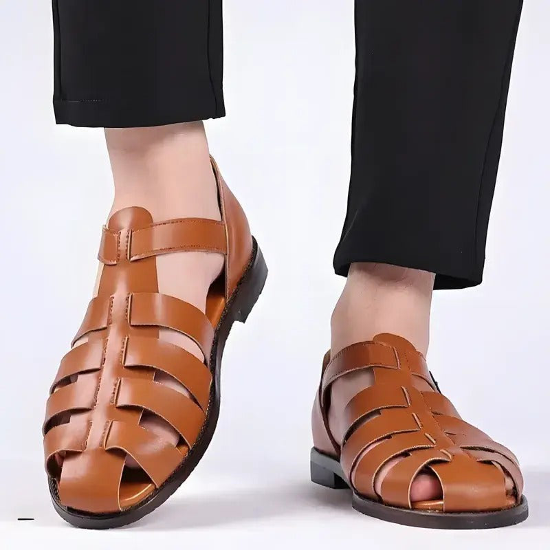 Miesten kalastussandaalit - Nahka - Hengittävä - EmiyoSuomi