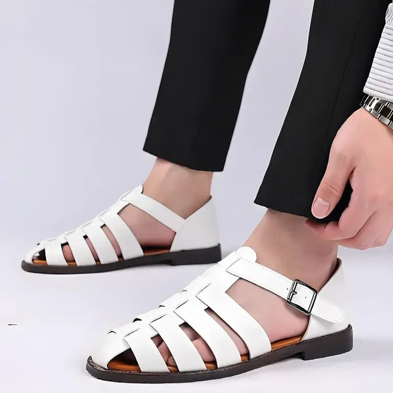 Miesten kalastussandaalit - Nahka - Hengittävä - EmiyoSuomi