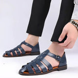 Miesten kalastussandaalit - Nahka - Hengittävä - EmiyoSuomi