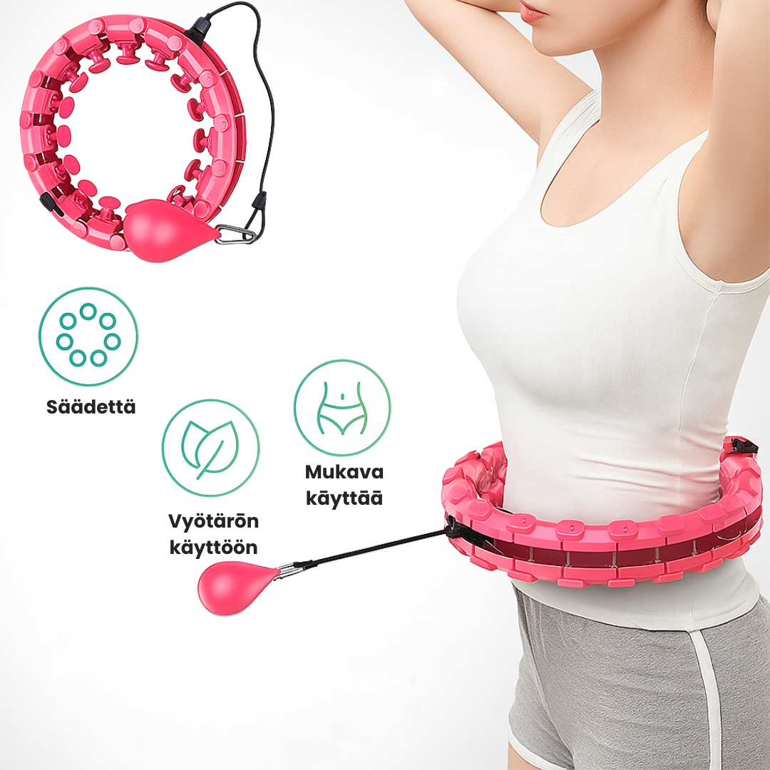 HoopFit - Säädettävä älykäs painohulavanne treeniin