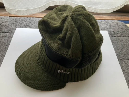 Neulottu lippalakkipipo talvi pehmovuorauksella, unisex malli