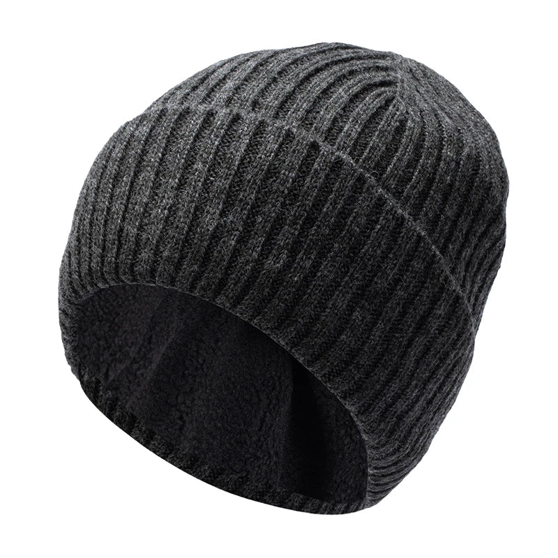 Villapipo naisille miehille fleecevuorattu suuri talvipipo