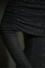 Glamouröösit Olkaimeton Glittermekko - Elegantti Juhlapukeutuminen-Mekot-EmiyoSuomi