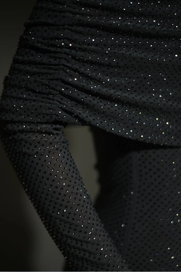 Glamouröösit Olkaimeton Glittermekko - Elegantti Juhlapukeutuminen-Mekot-EmiyoSuomi