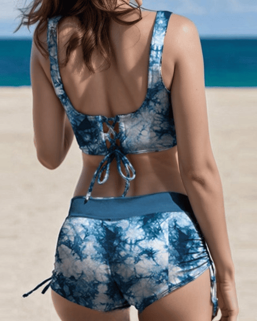 Bikinis painettu uimapuku-Uimapuvut-EmiyoSuomi