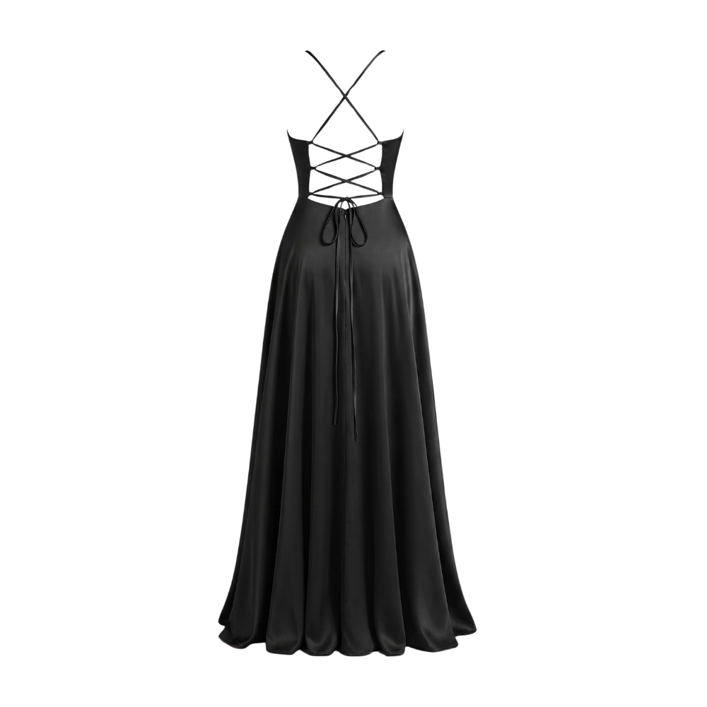 Silkkipaita | Naisten Pitkä, Elegantti Tyyli | Punoslettitetty Takadetalji