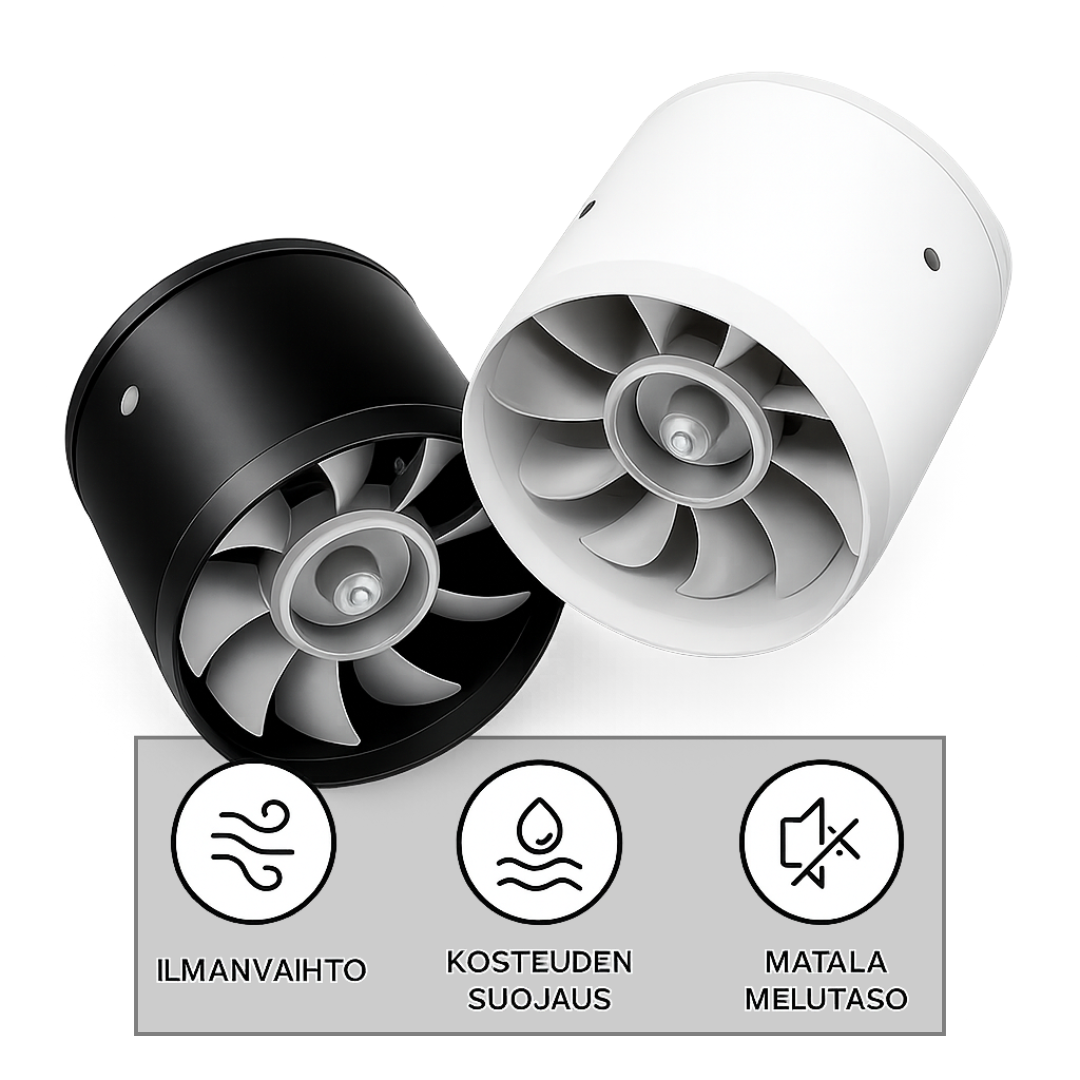 Stille Afvoerluchtventilator Voor Effectieve Ventilatie