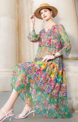 Boho Kukallinen Mekko - NAYARA™ - Style Été-Mekot-EmiyoSuomi