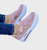 Naisten Hengittävät Urheilukengät - Paksu Pohja - Velcro-suljenta-kengät-EmiyoSuomi