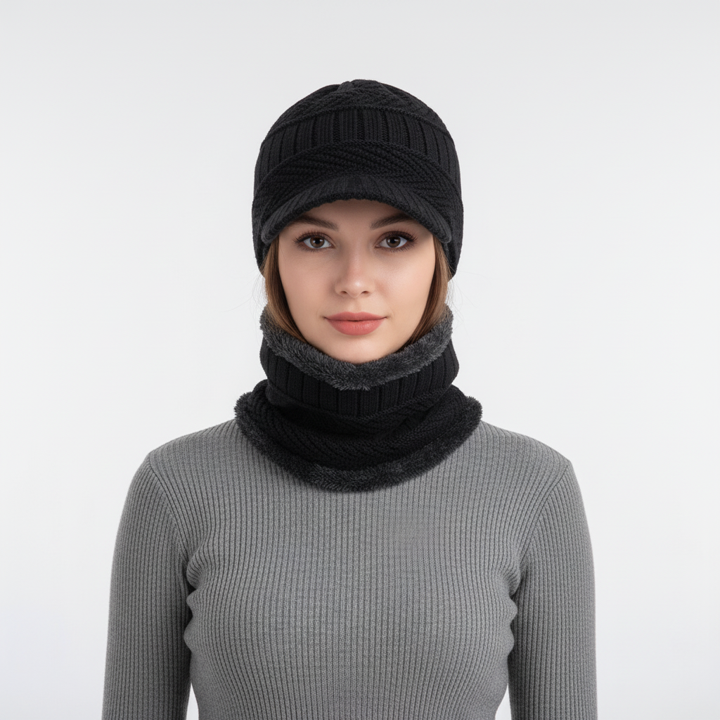 Pipo | Talvihattu kasvosuojalla | Lämmin unisex hattu | Kasvot peittävä malli