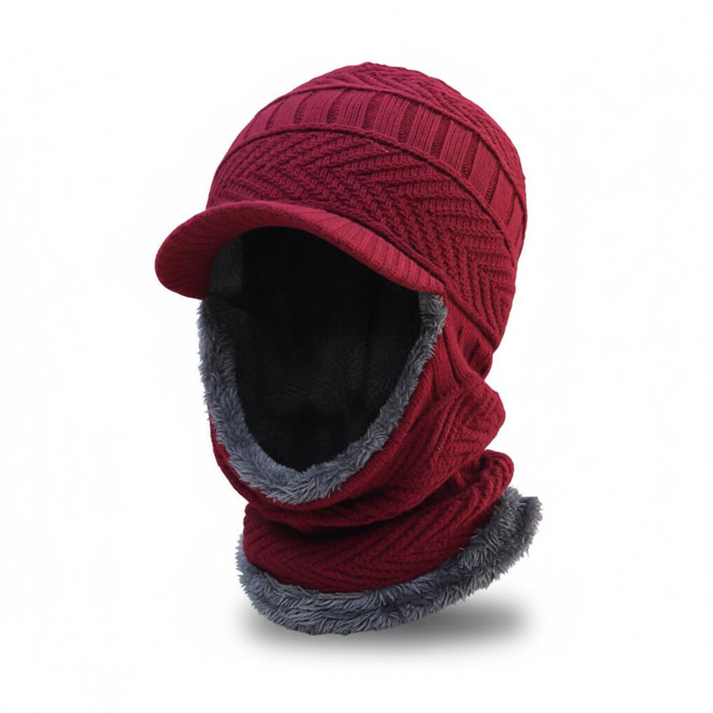 Pipo | Talvihattu kasvosuojalla | Lämmin unisex hattu | Kasvot peittävä malli