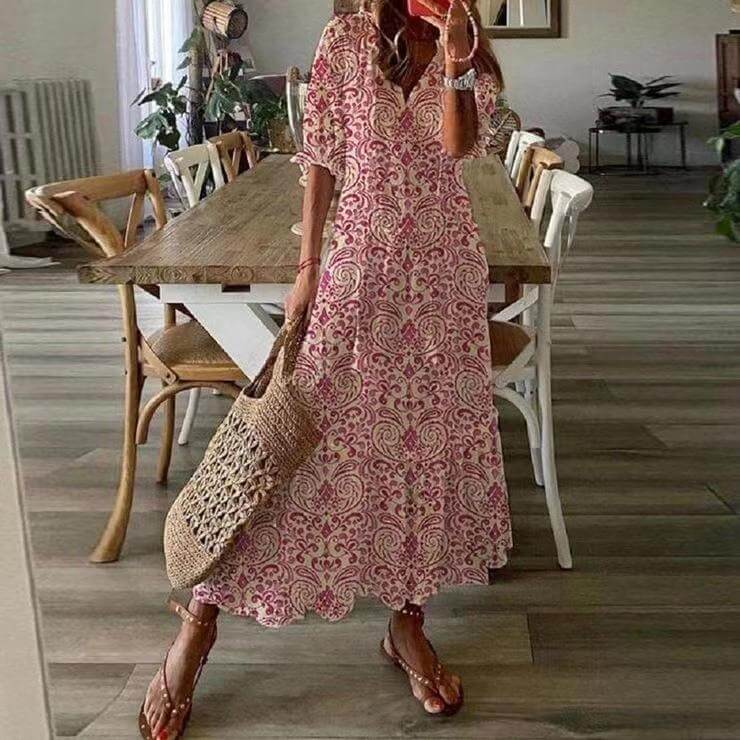 Longue Robe et Jupe Volante Parisienne - Élégance Chic-Mekot-EmiyoSuomi