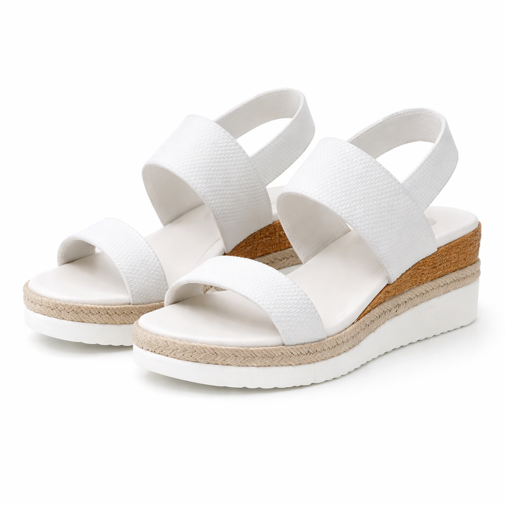 Naisten Kiilakorkoiset Sandaalit | Espadrille, Platformityyli | Elastinen Nauha