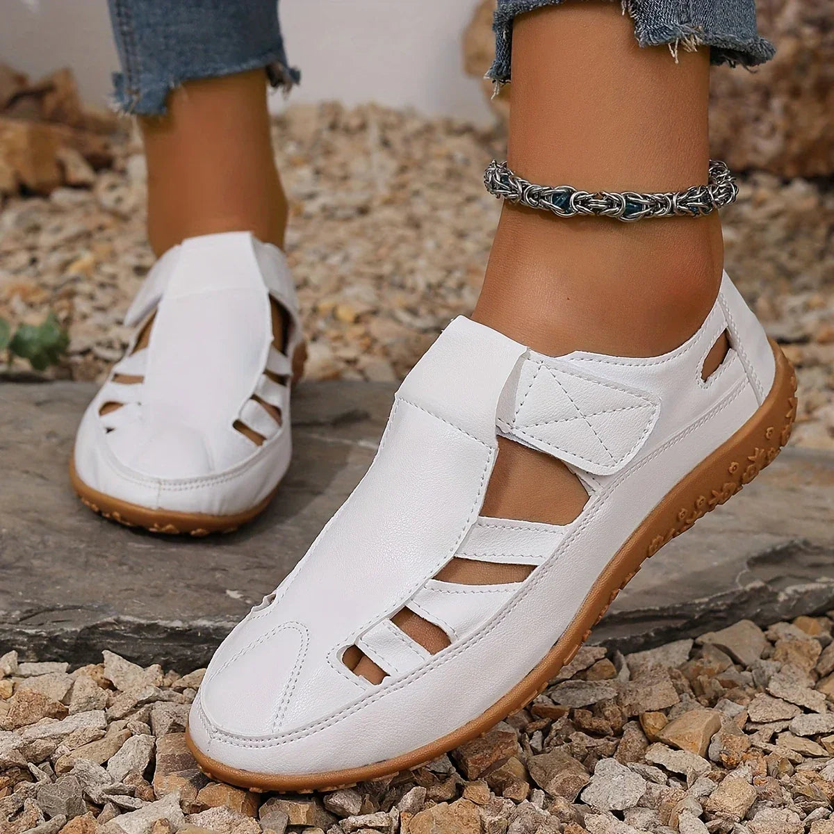 Nahka Rento - Naisten Kesäsaappaat-Ortopediset kengät-EmiyoSuomi