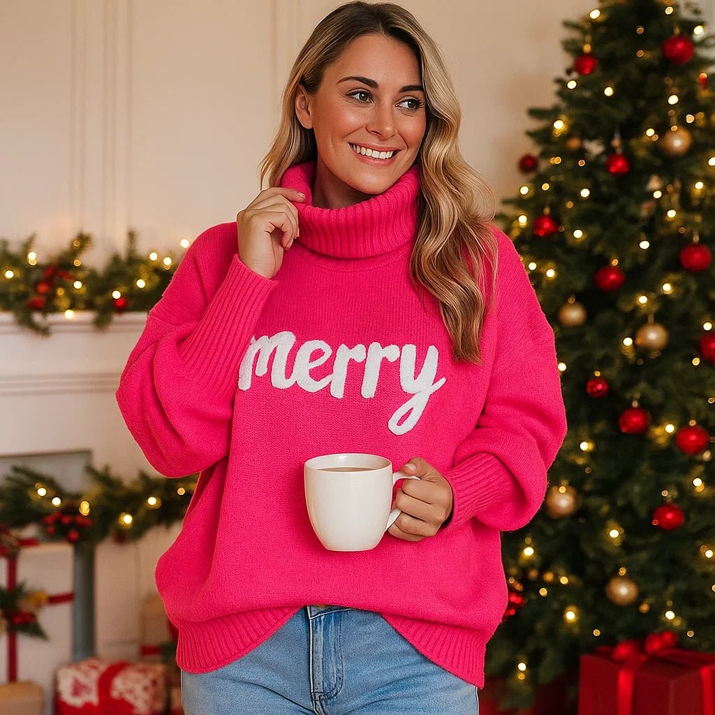Arina – Värikäs Joulupaita – Iloinen Kuosi – Lämmin Materiaali - EmiyoSuomi - Joulupuserot
