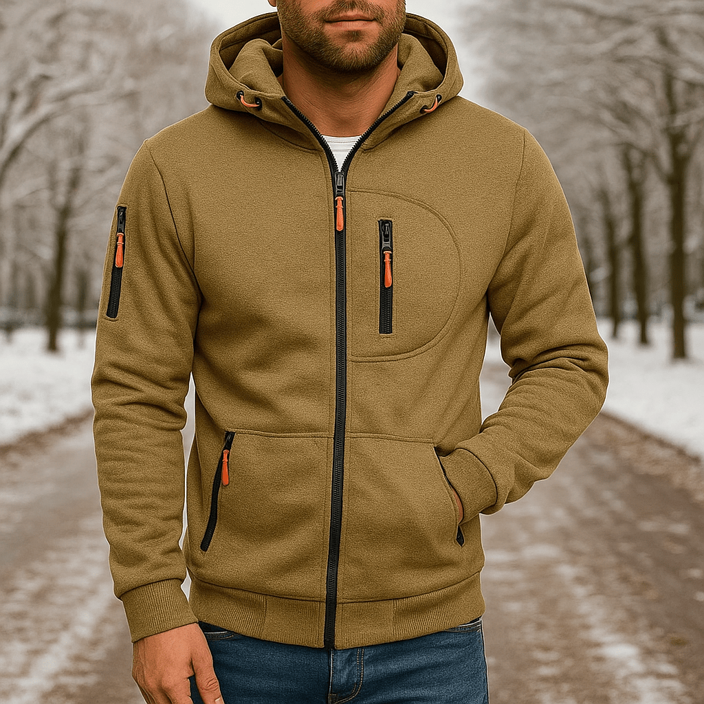 Arlo - Vedenpitävä Takki Hupulla Miehille - Mukavuus & Tyyli - EmiyoSuomi - Takit - Miehet