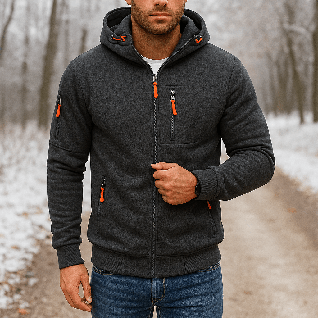 Arlo - Vedenpitävä Takki Hupulla Miehille - Mukavuus & Tyyli - EmiyoSuomi - Takit - Miehet