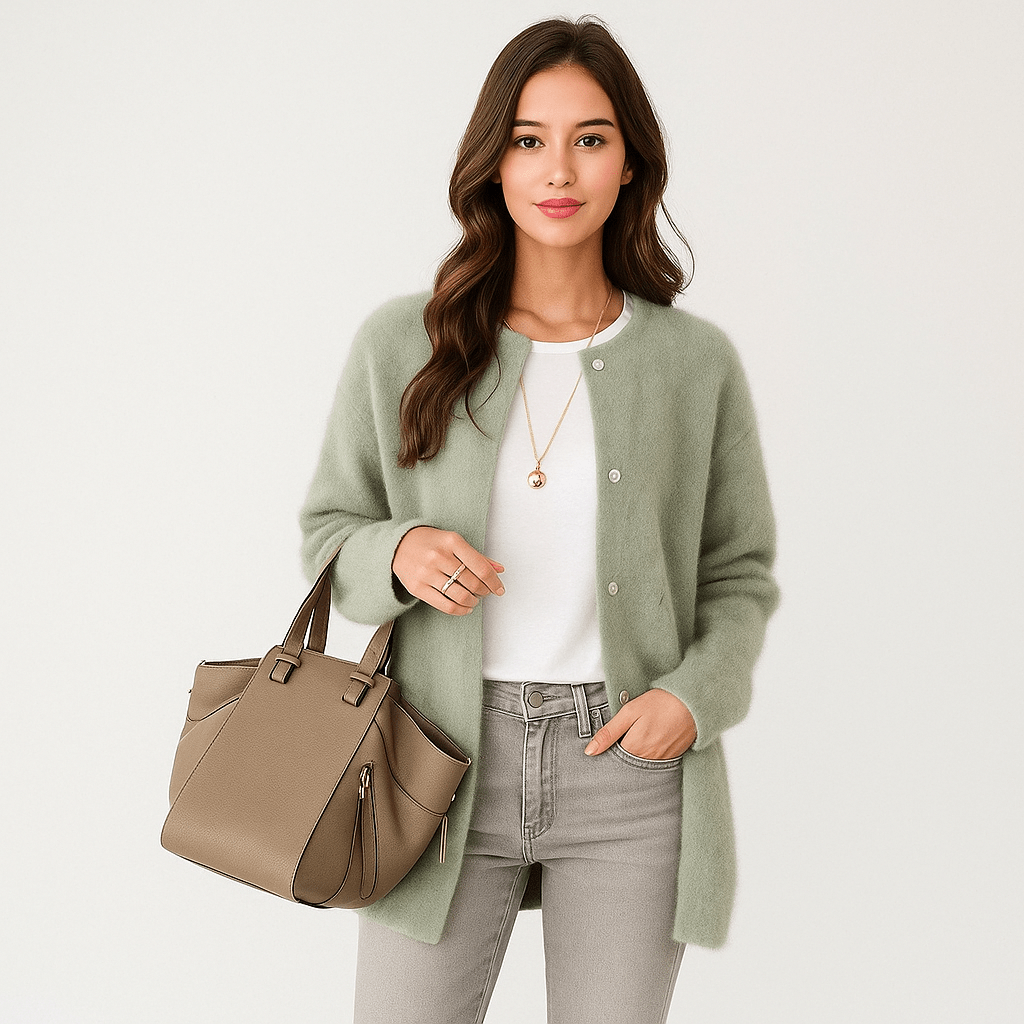 Aubrey Blød Villa Cardigan - Mukava - Tyylikäs - Lämmin - EmiyoSuomi - Neuleet