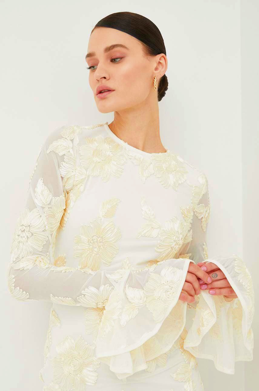 Kukallinen brodeerattu minimekko - Eleganssia - Muoti-Mekot-EmiyoSuomi