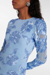 Kukallinen brodeerattu minimekko - Eleganssia - Muoti-Mekot-EmiyoSuomi