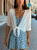 Kevyt Naisten Paita - Hengittävä Kangas - Avoin-Kesäasut-EmiyoSuomi