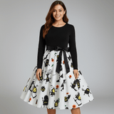 Benedetta - Elegant Pitkähiha Kostyymi Mekko - Mukava Design - EmiyoSuomi - Halloween