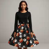 Benedetta - Elegant Pitkähiha Kostyymi Mekko - Mukava Design - EmiyoSuomi - Halloween