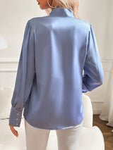 SatinChic - Satinkangas Pusero Solmupaidalla - Naisten Muoti-Kesäasut-EmiyoSuomi