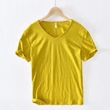 Boris T - paita V - kaula - aukkoinen miesten muoti - EmiyoSuomi - Miesten T - paidat