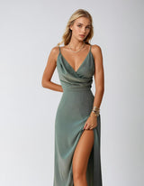 Juhlapuku avonaisella kaula-aukolla - Naisille - Tyylikäs-Mekot-EmiyoSuomi