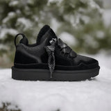 Naisten Talvikengät – Rajoitettu Erä Nappanahkaa