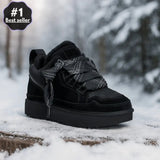 Naisten Talvikengät – Rajoitettu Erä Nappanahkaa