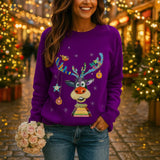 Cassandra - Jouluneule - Pyöreä Kaula - aukko - Lämmin & Tyylikäs - EmiyoSuomi - Joulupuserot