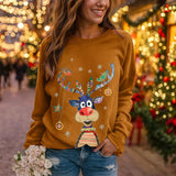 Cassandra - Jouluneule - Pyöreä Kaula - aukko - Lämmin & Tyylikäs - EmiyoSuomi - Joulupuserot