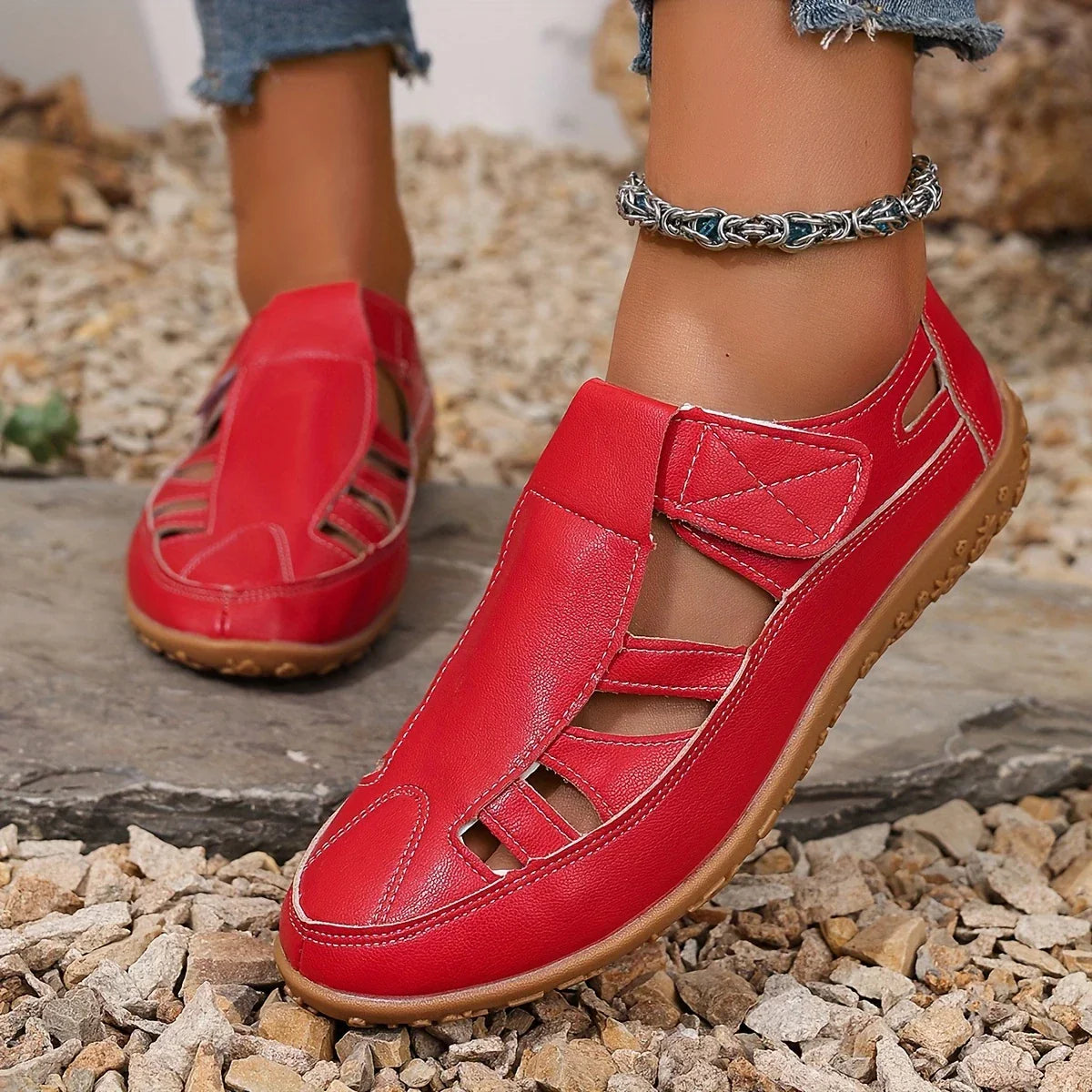 Nahka Rento - Naisten Kesäsaappaat-Ortopediset kengät-EmiyoSuomi