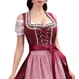 Dame Dirndl Mekko - Korkealaatuinen Materiaali - Perinteinen Oktoberfest Asu - EmiyoSuomi - Oktoberfest - Nainen