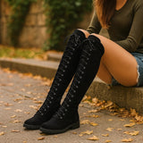 Dame Yli - polven saappaat - Nauha - design - Kestävä Profiili - Stilla - EmiyoSuomi - Saappaat Nainen