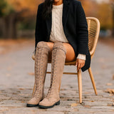 Dame Yli - polven saappaat - Nauha - design - Kestävä Profiili - Stilla - EmiyoSuomi - Saappaat Nainen