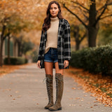 Dame Yli - polven saappaat - Nauha - design - Kestävä Profiili - Stilla - EmiyoSuomi - Saappaat Nainen