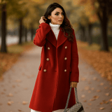 Damejakke - Kaksoisnapitus - Pitkähiha - Käänteet - Tyylikäs - EmiyoSuomi - Takki Nainen