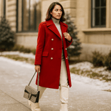 Damejakke - Kaksoisnapitus - Pitkähiha - Käänteet - Tyylikäs - EmiyoSuomi - Takki Nainen