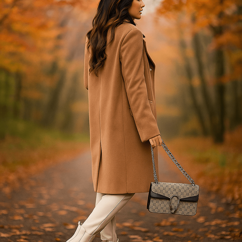 Damejakke - Kaksoisnapitus - Pitkähiha - Käänteet - Tyylikäs - EmiyoSuomi - Takki Nainen