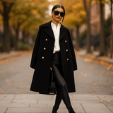 Damejakke - Kaksoisnapitus - Pitkähiha - Käänteet - Tyylikäs - EmiyoSuomi - Takki Nainen