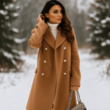 Damejakke - Kaksoisnapitus - Pitkähiha - Käänteet - Tyylikäs - EmiyoSuomi - Takki Nainen